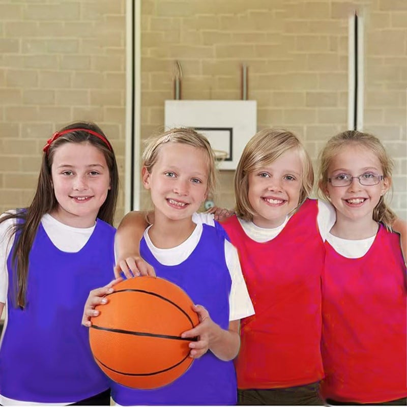 Mofech 12 Pack Pro Training Pinnies for Youth & Adult Mesh High-Vis Scrimmage Vests for Soccer, Basketball, Volleyball Teams - Image 5